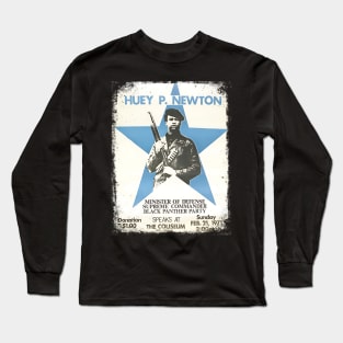 Huey Newton 1971 Poster Long Sleeve T-Shirt